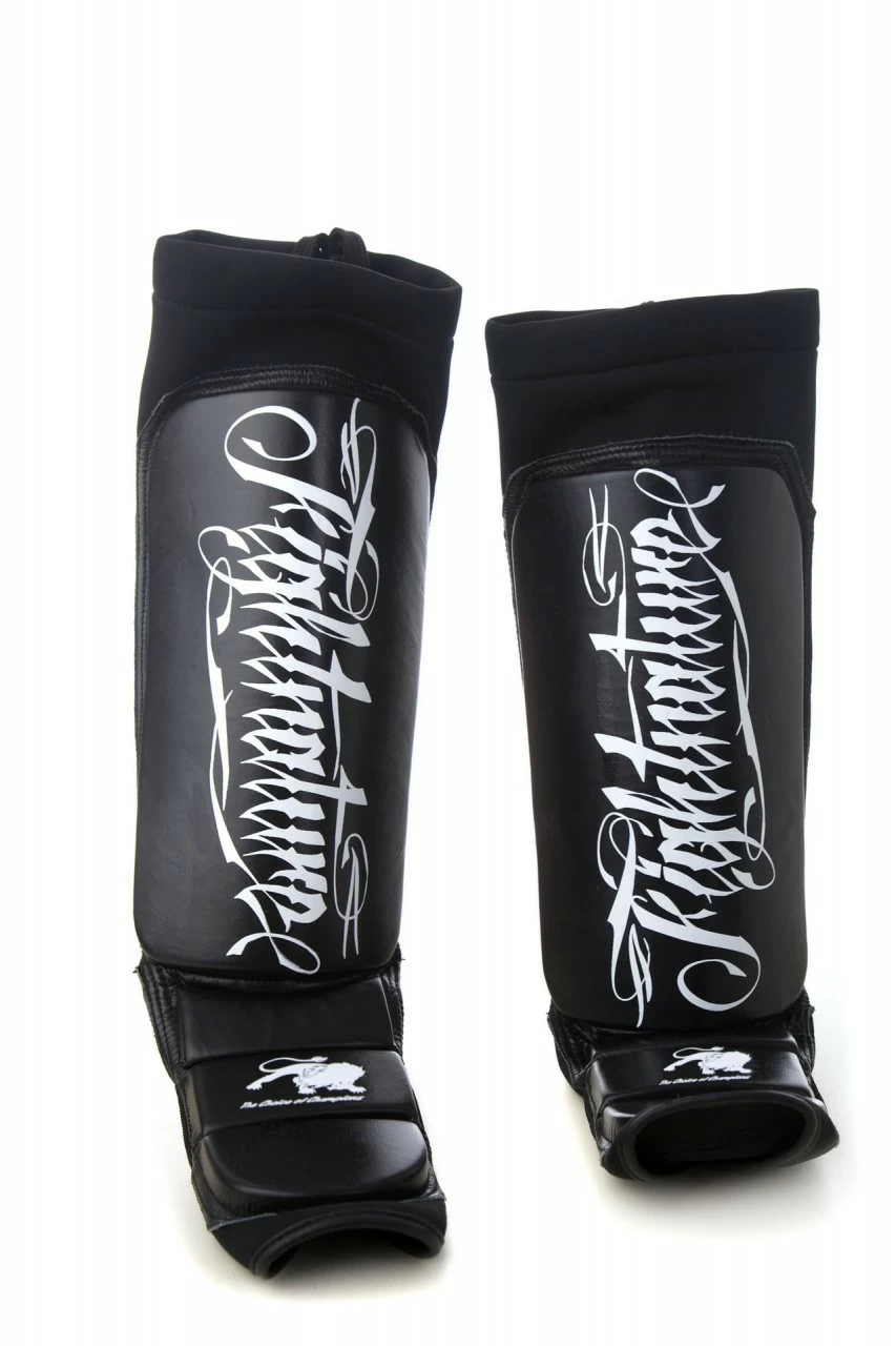 FIGHTNATURE Schienbein- Und Spannschutz Leder