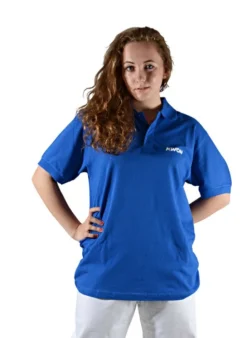 Poloshirt Blau Mit Druck BTU