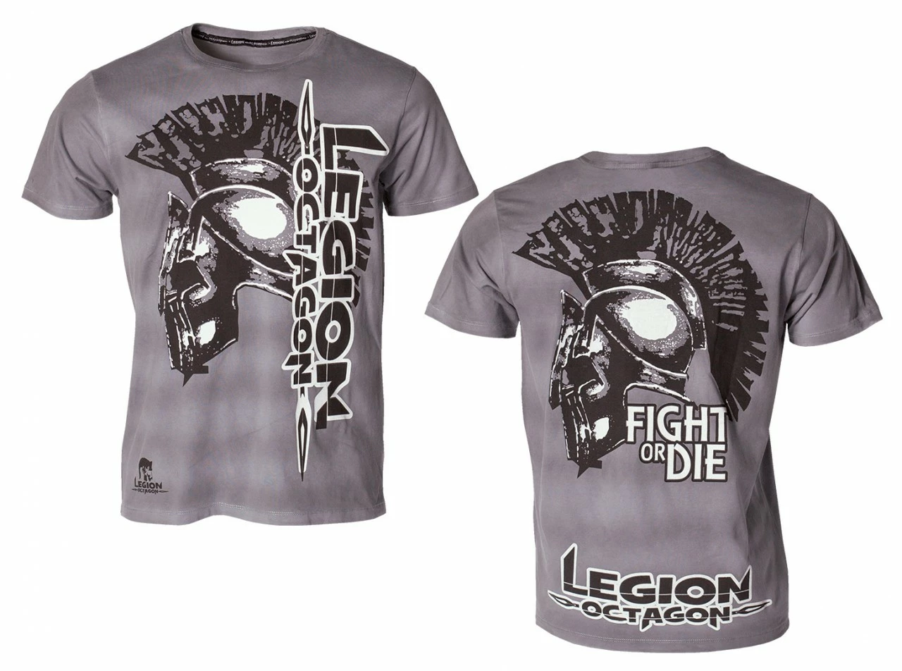 LEGION OCTAGON T-Shirt Fight Or Die, Grau
