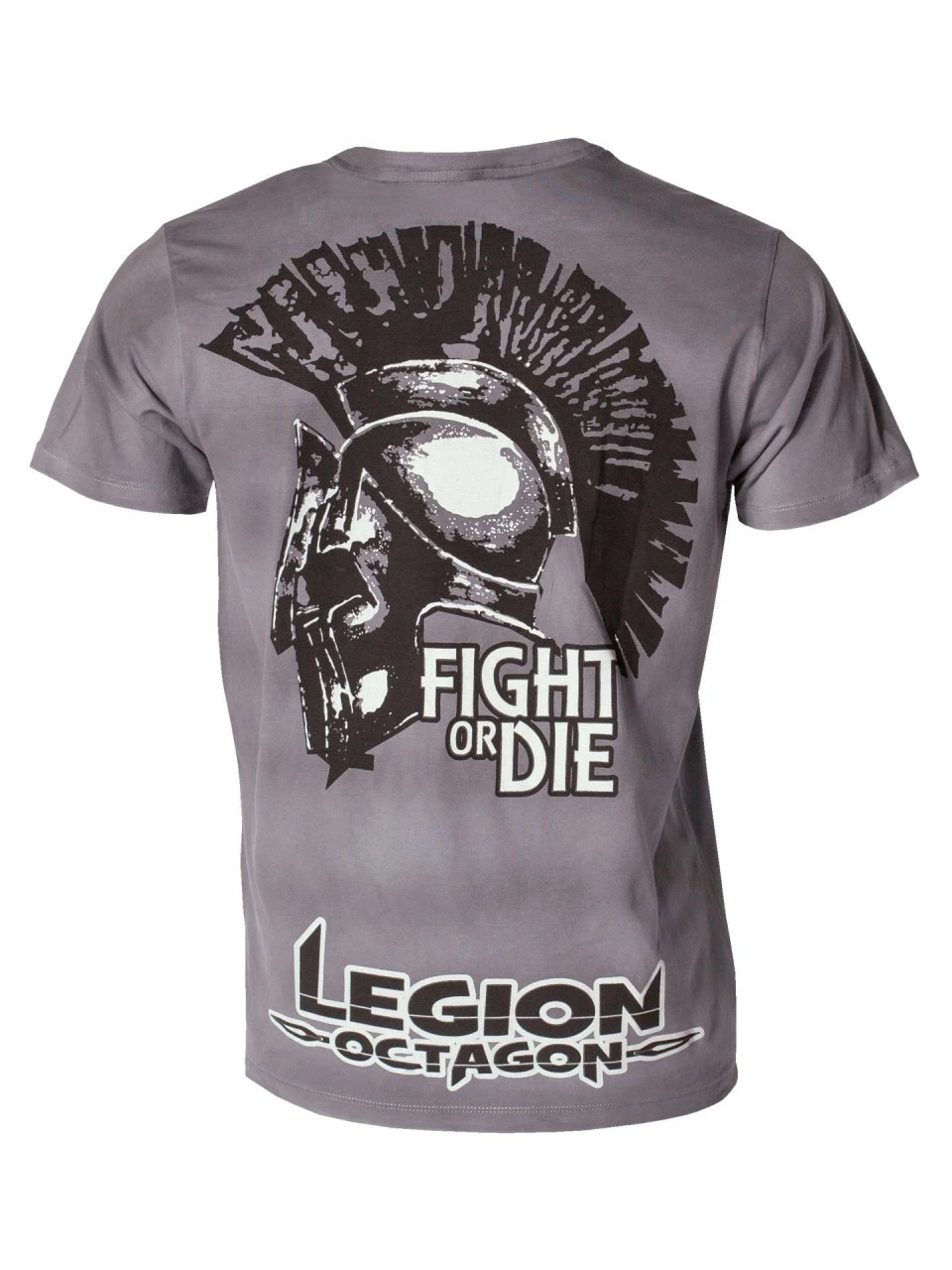 LEGION OCTAGON T-Shirt Fight Or Die, Grau – Bild 3